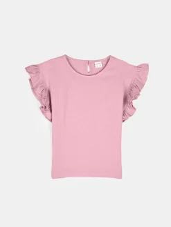 GATE Bawełniany muślinowy top z falbanami|Dzieci Dziewczynki·Koszulki I Topy