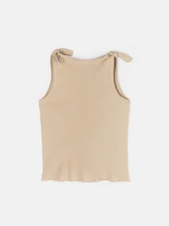 GATE Bawełniany prążkowany top|Dzieci Dziewczynki·Koszulki I Topy