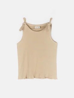 GATE Bawełniany prążkowany top|Dzieci Dziewczynki·Koszulki I Topy