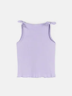 GATE Bawełniany prążkowany top|Dzieci Dziewczynki·Koszulki I Topy