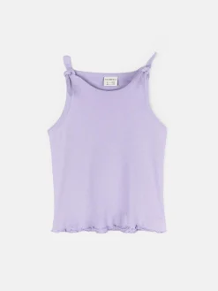 GATE Bawełniany prążkowany top|Dzieci Dziewczynki·Koszulki I Topy