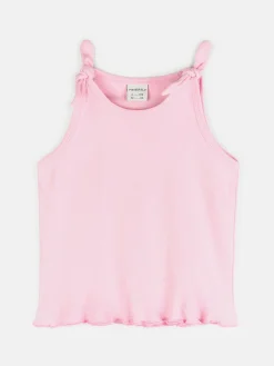 GATE Bawełniany prążkowany top|Dzieci Dziewczynki·Koszulki I Topy