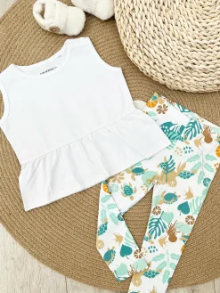 GATE Bawełniany tank top basic z falbanką dla niemowląt|Dzieci Baby