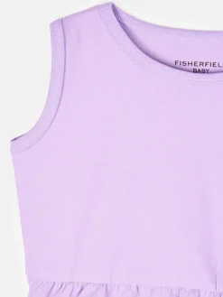 GATE Bawełniany tank top basic z falbanką dla niemowląt|Dzieci Baby