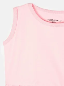 GATE Bawełniany tank top basic z falbanką dla niemowląt|Dzieci Baby