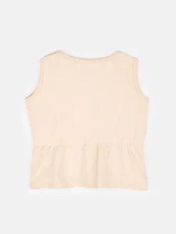 GATE Bawełniany tank top basic z falbanką dla niemowląt|Dzieci Baby