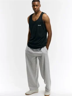 GATE Bawełniany top bez rękawów z wypukłym napisem| Koszulki·Koszulki ☀️|Koszulki·Basic Koszulki I Podkoszulki