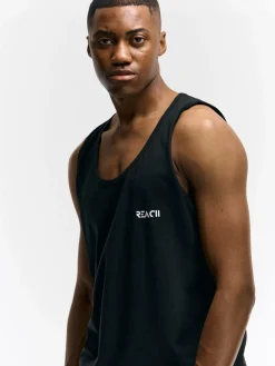 GATE Bawełniany top bez rękawów z wypukłym napisem| Koszulki·Koszulki ☀️|Koszulki·Basic Koszulki I Podkoszulki