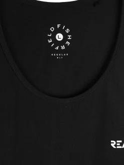 GATE Bawełniany top bez rękawów z wypukłym napisem| Koszulki·Koszulki ☀️|Koszulki·Basic Koszulki I Podkoszulki