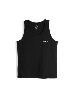 GATE Bawełniany top bez rękawów z wypukłym napisem| Koszulki·Koszulki ☀️|Koszulki·Basic Koszulki I Podkoszulki