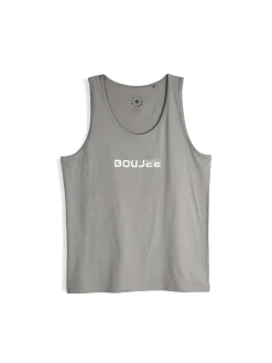 GATE Bawełniany top bez rękawów z wypukłym napisem| Koszulki·Koszulki ☀️|Koszulki·Podkoszulki