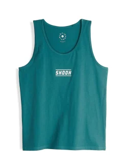 GATE Bawełniany top bez rękawów z wypukłym napisem| Koszulki·Koszulki ☀️|Koszulki·Podkoszulki