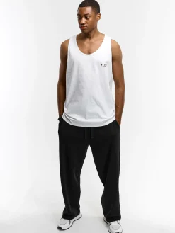 GATE Bawełniany top bez rękawów z wypukłym napisem| Koszulki·Koszulki ☀️|Koszulki·Koszulki Z Nadrukiem