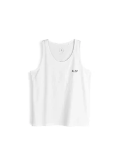 GATE Bawełniany top bez rękawów z wypukłym napisem| Koszulki·Koszulki ☀️|Koszulki·Koszulki Z Nadrukiem