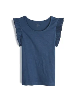 GATE Bawełniany top na ramiączkach z falbanami| Koszulki I Topy·Podkoszulki ☀️|Koszulki I Topy·Koszulki