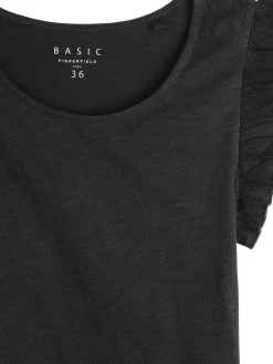 GATE Bawełniany top na ramiączkach z falbanami| Koszulki I Topy·Podkoszulki ☀️