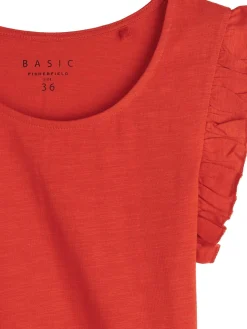 GATE Bawełniany top na ramiączkach z falbanami| Koszulki I Topy·Podkoszulki ☀️|Koszulki I Topy·Koszulki