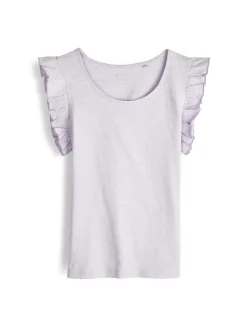 GATE Bawełniany top na ramiączkach z falbanami| Koszulki I Topy·Podkoszulki ☀️