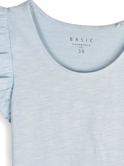 GATE Bawełniany top na ramiączkach z falbanami| Koszulki I Topy·Podkoszulki ☀️