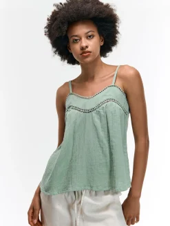 GATE Bawełniany top na ramiączkach| Koszulki I Topy·Topy|Koszulki I Topy·Podkoszulki ☀️