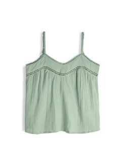 GATE Bawełniany top na ramiączkach| Koszulki I Topy·Topy|Koszulki I Topy·Podkoszulki ☀️