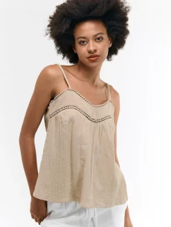 GATE Bawełniany top na ramiączkach| Koszulki I Topy·Topy|Koszulki I Topy·Podkoszulki ☀️