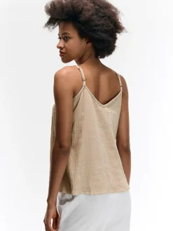 GATE Bawełniany top na ramiączkach| Koszulki I Topy·Topy|Koszulki I Topy·Podkoszulki ☀️