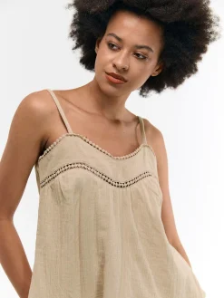 GATE Bawełniany top na ramiączkach| Koszulki I Topy·Topy|Koszulki I Topy·Podkoszulki ☀️