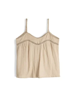 GATE Bawełniany top na ramiączkach| Koszulki I Topy·Topy|Koszulki I Topy·Podkoszulki ☀️