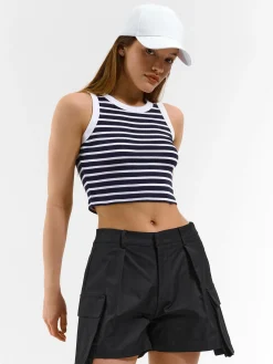 GATE Bawełniany top w paski| Koszulki I Topy·Podkoszulki ☀️|Koszulki I Topy·Crop Top ☀️