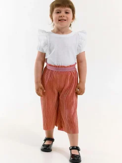 GATE Bawełniany top z falbaną|Dzieci Dziewczynki·Koszulki I Topy