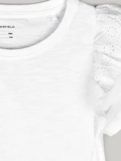 GATE Bawełniany top z falbaną|Dzieci Dziewczynki·Koszulki I Topy