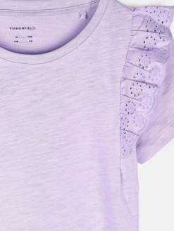 GATE Bawełniany top z falbaną|Dzieci Dziewczynki·Koszulki I Topy