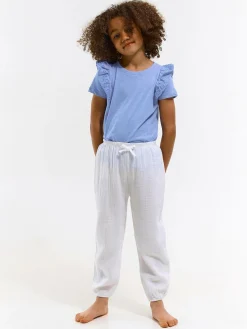 GATE Bawełniany top z falbaną|Dzieci Dziewczynki·Koszulki I Topy