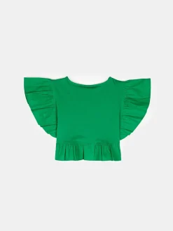 GATE Bawełniany top z falbankami|Dzieci Dziewczynki·Koszulki I Topy