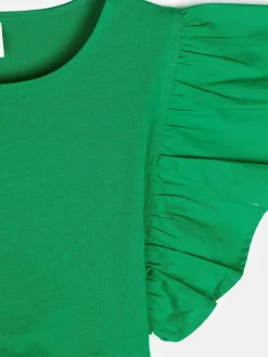 GATE Bawełniany top z falbankami|Dzieci Dziewczynki·Koszulki I Topy