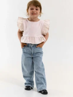 GATE Bawełniany top z falbankami|Dzieci Dziewczynki·Koszulki I Topy