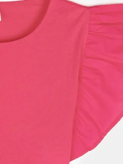 GATE Bawełniany top z falbankami|Dzieci Dziewczynki·Koszulki I Topy