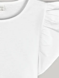 GATE Bawełniany top z falbankami|Dzieci Dziewczynki·Koszulki I Topy