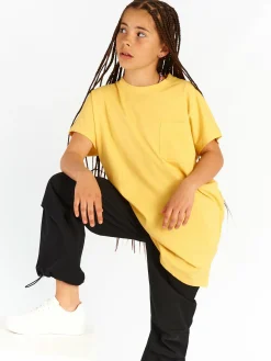 GATE Bawełniany t-shirt basic z kieszonką|Dzieci Dziewczynki·Ostatnie Sztuki Ubrania Dla Dziewczynek|Dziewczynki·Koszulki I Topy