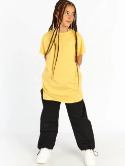 GATE Bawełniany t-shirt basic z kieszonką|Dzieci Dziewczynki·Ostatnie Sztuki Ubrania Dla Dziewczynek|Dziewczynki·Koszulki I Topy