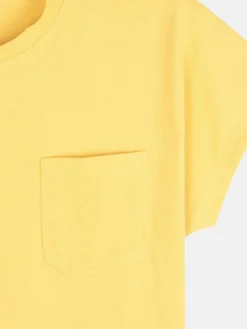 GATE Bawełniany t-shirt basic z kieszonką|Dzieci Dziewczynki·Ostatnie Sztuki Ubrania Dla Dziewczynek|Dziewczynki·Koszulki I Topy