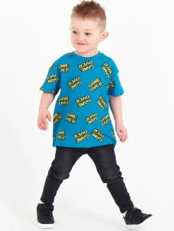 GATE Bawełniany t-shirt oversize z nadrukiem|Dzieci Baby|Chłopcy·Koszulki