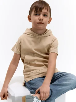 GATE Bawełniany T-shirt z kapturem|Dzieci Chłopcy·Koszulki