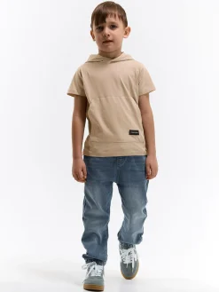 GATE Bawełniany T-shirt z kapturem|Dzieci Chłopcy·Koszulki