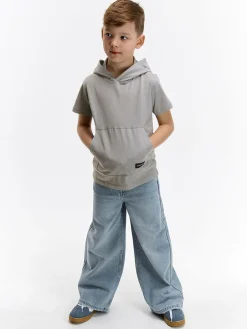 GATE Bawełniany T-shirt z kapturem|Dzieci Chłopcy·Koszulki