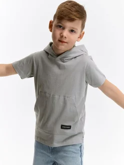 GATE Bawełniany T-shirt z kapturem|Dzieci Chłopcy·Koszulki