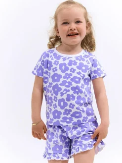 GATE Bawełniany zestaw z nadrukiem|Dzieci Dziewczynki·Bielizna|Dziewczynki·Koszulki I Topy