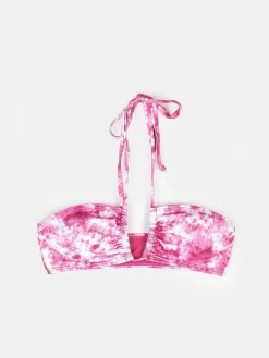 GATE Bikini top z nadrukiem tie-dye - góra| Kategorie·Stroje Kąpielowe ☀️
