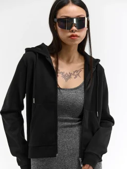 GATE Bluza basic zapinana na zamek z kapturem| Swetry I Bluzy·Bluzy